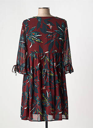 Rochie scurtă mâneci 3/4 mâneci 3/4 roșu GRACE & MILA femeie
