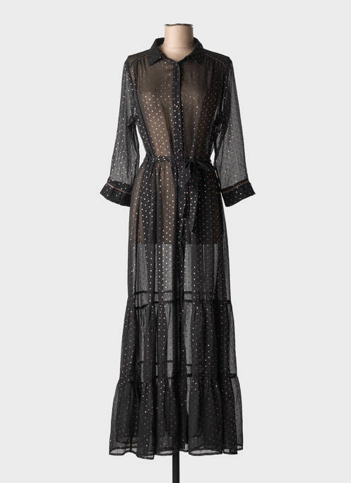 Rochie lungă negru GRACE & MILA femeie