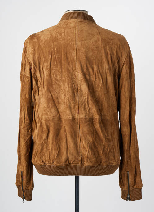 Geacă din piele maro KILIWATCH bărbat