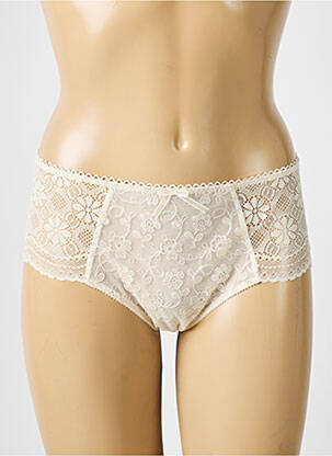Shorty efect material satinat bej EMPREINTE femeie