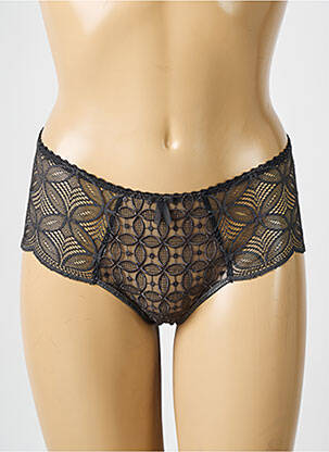 Shorty efect material satinat albastru EMPREINTE femeie