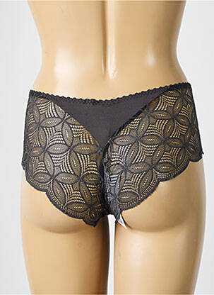 Shorty efect material satinat albastru EMPREINTE femeie