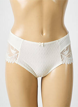 Shorty efect material satinat bej EMPREINTE femeie