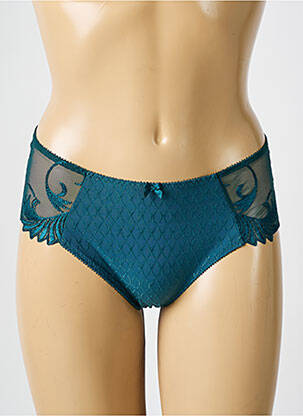 Chilot efect material satinat verde EMPREINTE femeie
