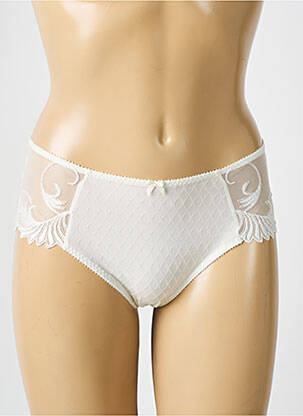 Chilot efect material satinat bej EMPREINTE femeie