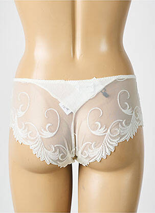 Chilot efect material satinat bej EMPREINTE femeie