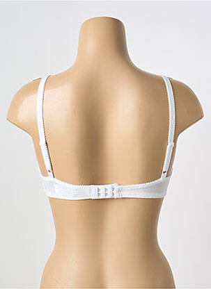 Sutien efect material satinat sutien cupe întregi cu decolteu înalt alb TRIUMPH femeie