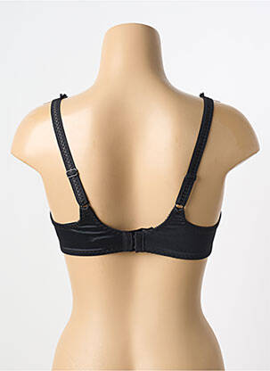 Sutien efect material satinat sutien balconet cu decolteu înalt negru EMPREINTE femeie