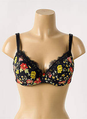 Sutien efect material satinat top sutien modelat negru ANTIGEL femeie