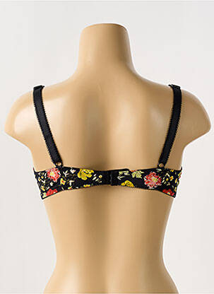Sutien efect material satinat top sutien modelat negru ANTIGEL femeie