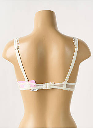 Sutien broderie top sutien modelat alb ANTIGEL femeie