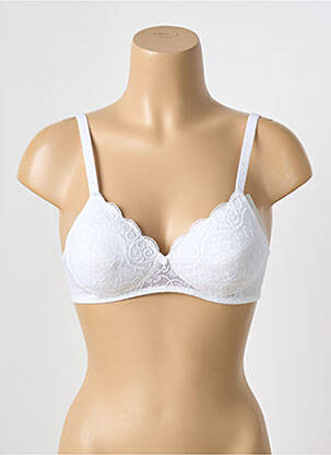 Sutien fără armatură top sutien push-up alb TRIUMPH femeie