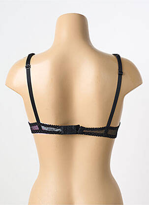 Sutien efect material satinat top sutien modelat negru ANTIGEL femeie