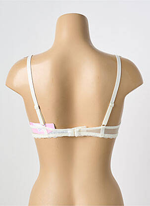 Sutien efect material satinat top sutien push-up bej ANTIGEL femeie