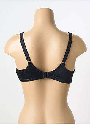 Sutien efect material satinat sutien cupe întregi cu decolteu înalt negru !OHO! femeie