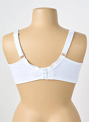 Sutien efect material satinat sutien cupe întregi cu decolteu înalt alb TRIUMPH femeie