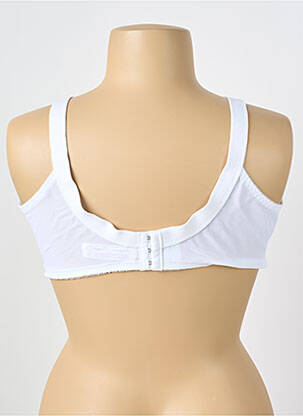 Sutien efect material satinat sutien cupe întregi cu decolteu înalt alb TRIUMPH femeie