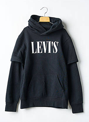 Hanorac cu glugă negru LEVIS copil