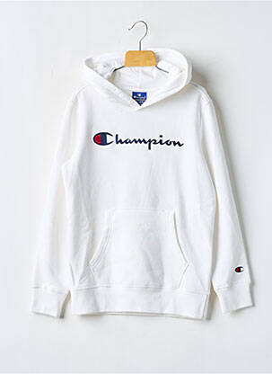 Hanorac cu glugă alb CHAMPION copil