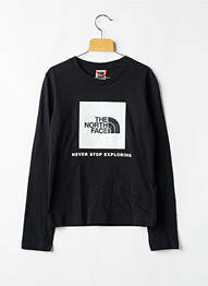 Tricou mâneci lungi mâneci lungi negru THE NORTH FACE enfant