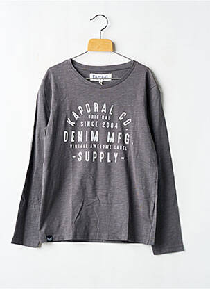 Tricou mâneci lungi mâneci lungi gri KAPORAL băiat