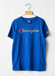 Tricou croială dreaptă mâneci scurte albastru CHAMPION garcon