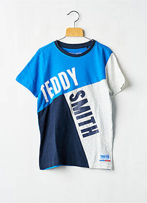 Tricou imprimeu fantezie mâneci scurte albastru TEDDY SMITH băiat
