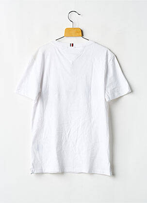Tricou croială dreaptă mâneci scurte alb TOMMY HILFIGER băiat