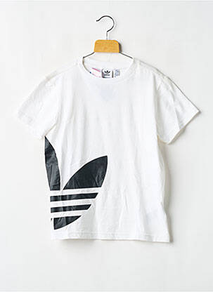 Tricou alb ADIDAS băiat