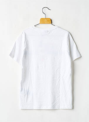 Tricou croială dreaptă mâneci scurte alb FILA băiat
