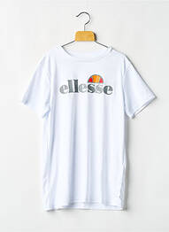 Tricou croială dreaptă mâneci scurte alb ELLESSE garcon