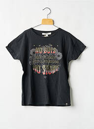 Tricou croială dreaptă mâneci scurte negru GARCIA garcon