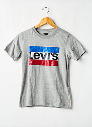 Tricou croială dreaptă mâneci scurte gri LEVI'S băiat