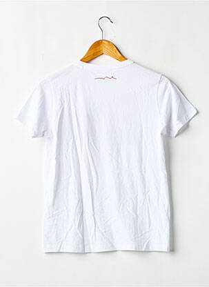 Tricou croială dreaptă mâneci scurte alb TEDDY SMITH băiat