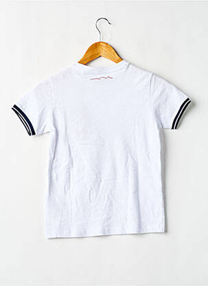 Tricou croială dreaptă mâneci scurte alb TEDDY SMITH băiat