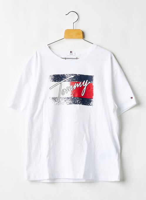 Tricou alb TOMMY HILFIGER băiat