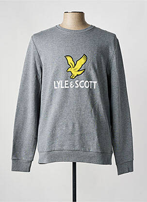 Hanorac plasă semi-opacă mâneci lungi gri LYLE & SCOTT bărbat
