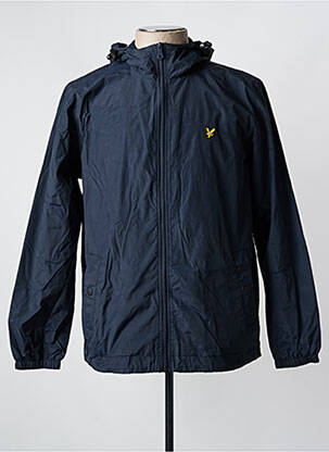 Jachetă vânt buzunare cu glugă albastru LYLE & SCOTT bărbat