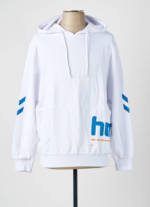 Hanorac cu glugă alb HUMMEL bărbat