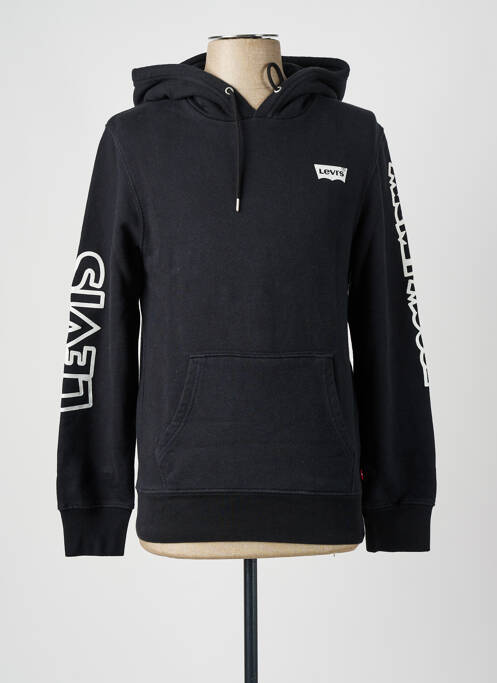 Hanorac cu glugă negru LEVIS bărbat