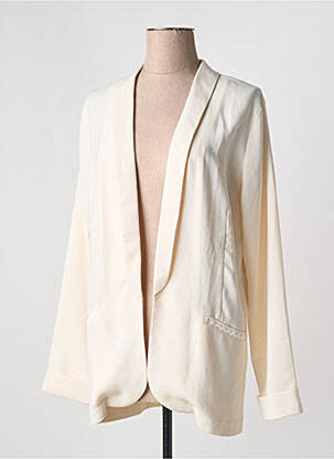 Jachete casual guler tip costum alb GRACE & MILA femeie
