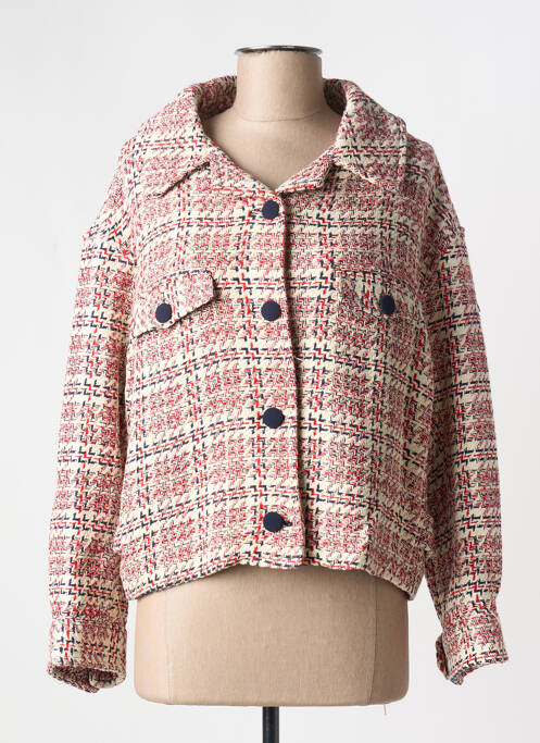 Palton scurt alb OPULLENCE femeie