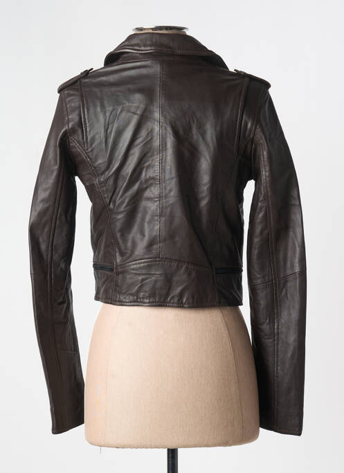 Geacă din piele maro OAKWOOD femeie