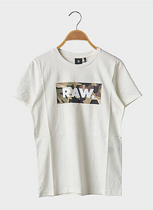 Tricou alb G STAR băiat