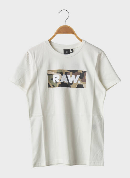 Tricou alb G STAR băiat