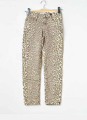 Blugi cu croială slim maro MANGO femeie