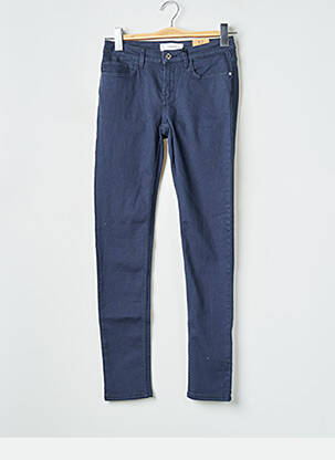 Blugi cu croială slim albastru MANGO femeie