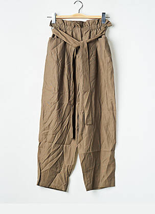 Pantalon larg verde MANGO femeie