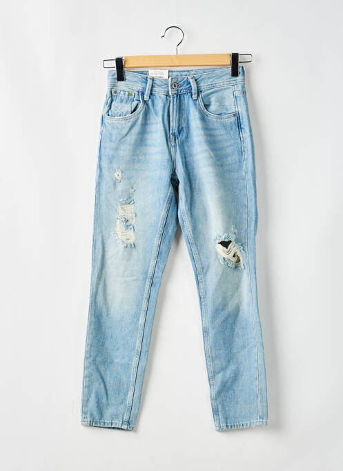 Blugi cu croială slim albastru PEPE femeie