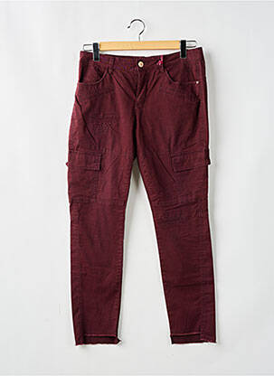 Blugi cu croială slim roșu STREET ONE femeie